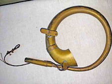 Horn einer alten Autohupe Messing golden 28 x 22 cm Oldtimer