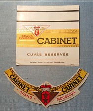 Old Sektetikett Label Cabinet
