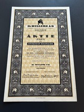 Aktie Dr.Hillers AG 1000 RM 1943 nicht entwertet