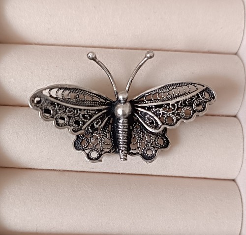 Vintage schmetterling brosche - schmetterling,
