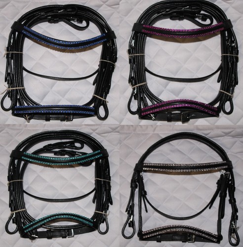 Strass leder shettytrense - ",
