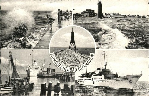 Cuxhaven nordseebad sturmflut - cuxhaven,