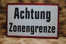 Blechschild  Achtung