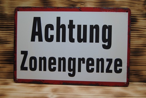Blechschild achtung - blechschild,