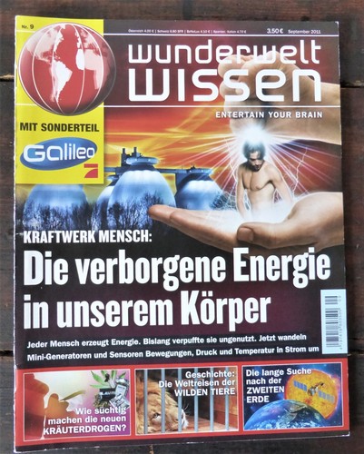 Zeitschrift wunderwelt wissen - zeitschrift,