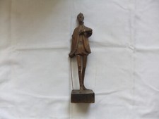 Vintage Ouro Spanien Don Quijote Figur handgeschnitzt Holz Spanisch 26 cm