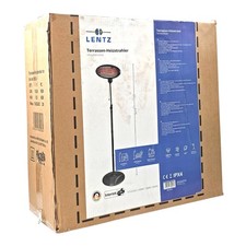 Lentz Terrassenheizstrahler Quarz 2000W 3 Stufen Infrarot IPX4 Standfuß/