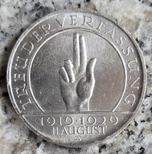 Weimarer Republik 3 Reichsmark