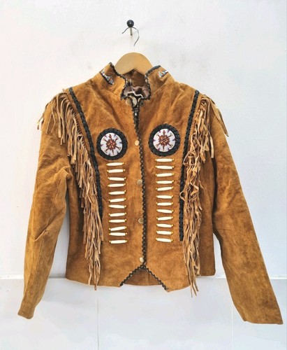 Western lederjacke indianer - western,