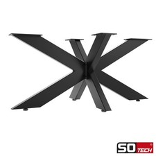 TISCHGESTELL SPIDER Tischkufen Schwerlast Tischbein Design Kreuz Metall B-Ware