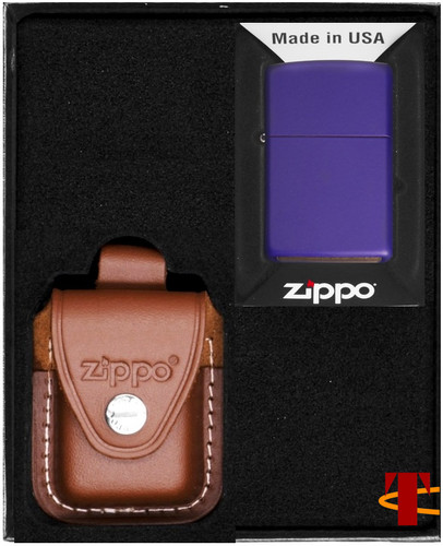 Zippo feuerzeug set purple - zippo, feuerzeug-set