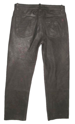 Maddox herren lederjeans - /,