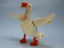 Steiff 6328,00  Gans "Original" !!! MUSTER !!! Archiv Mohair weiß TOPP ca. 1959