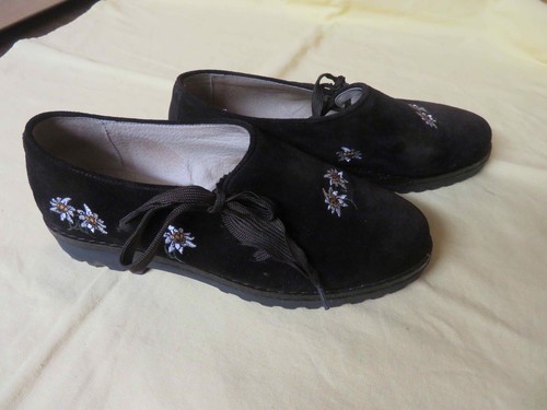 Damen trachtenschuhe - damen, (braun)