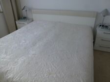 Tagesdecke - Revers - cremefarben (hell beige) florales Muster - 280 x 210 cm