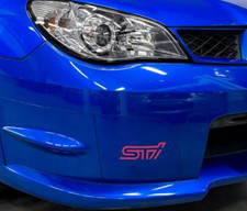 STI Aufkleber Pink Subaru Impreza Frontstoßstange Front Sticker Logo vorne Rosa