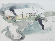 Mollenburg, 1977: Aquarell