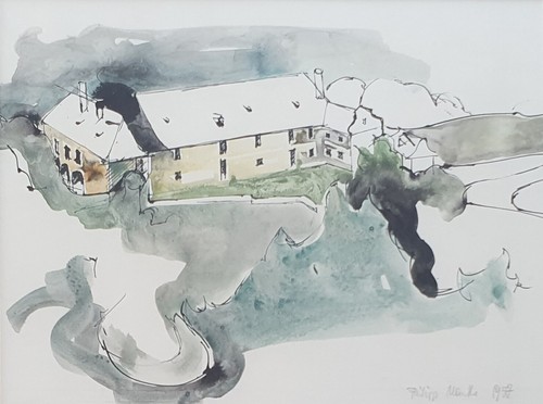 Mollenburg 1977 aquarell - mollenburg,,
