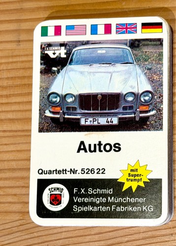 Quartett autos schmid 52622 - autos, schmid,