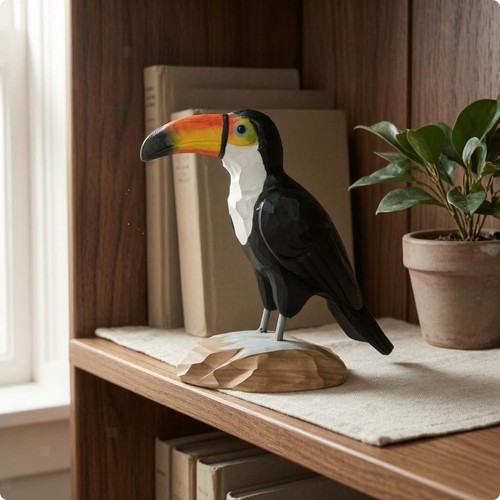 Vogelfigur aus holz - aus,