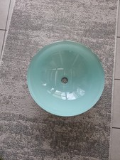 Glaswaschtisch 42cm Glaswaschbecken, rund, Hartglas