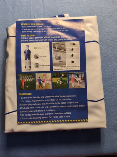 Aufblasbarer fussballer blau - fussballer,,