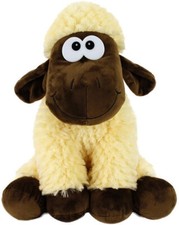 Flauschiges schaf sitzend - flauschiges,