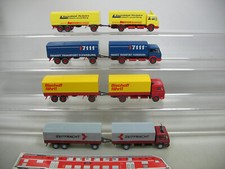 4 Wiking H0 1:87 LKW Mercedes MB Lautz+Zeitfracht+Bischoff+17111 NEUW #AF213-0,5