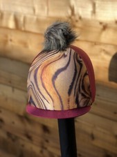 Burgunder Tiger Reiter Hut