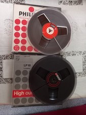  2Tonbandspulen 18 cm von BASF mit Schuber,nicht bespielt.