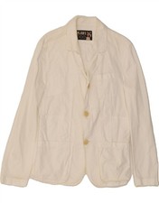 JEAN PAUL GAULTIER Herren Fitted Blazer Sakko UK 38 Medium Weiß Designer DM91