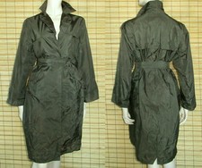 BRAUNER REGENMANTEL - RAINCOAT - NYLON - VINTAGE - SALVER - GR. 38