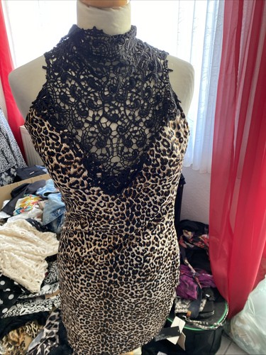 Sexy party minikleid leopard - party-minikleid,