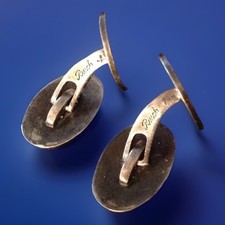 Paar manschettenknöpfe silber - manschettenknöpfe,