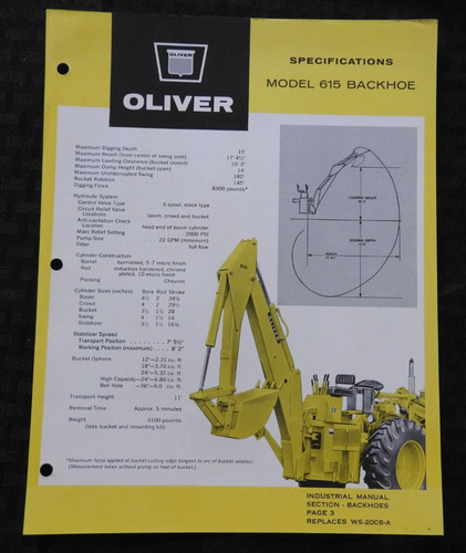 1965 oliver traktor 615 - oliver,