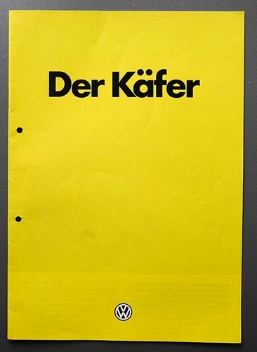 Prospekt käfer 1985 - käfer,