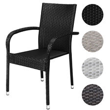 CASARIA® Gartenstühle Gartensessel Stapelstuhl Stapelbar Garten Balkon 