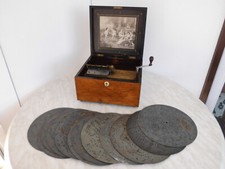 Um 1900 Polyphon Spieluhr 13 Platten 28cm Kalliope Orgel music box 13 discs 11"