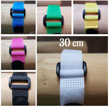 Kabelbinder Klett 30 cm Klettband Kabel Farbwahl Verschluss Kunststofföse 