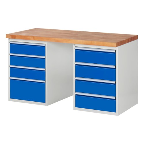 Werkbank mit schubladen - werkbank,