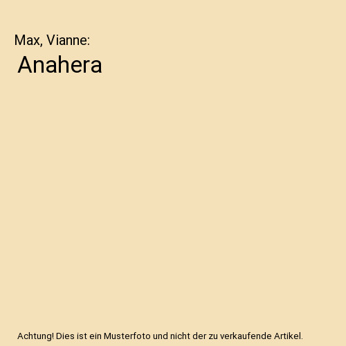 Anahera max vianne - anahera,,