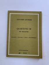 Noten. Dvorak. III. Quartett D-Dur.    Taschenpartitur.