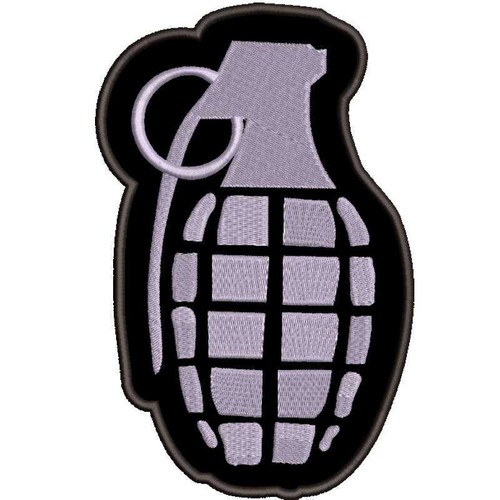 Handgranate gestickter patch - handgranate,
