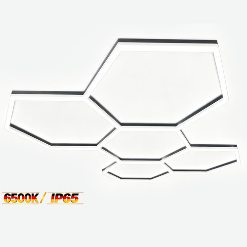 Hexagon led lampe werkstatt - 5x,