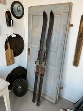 C0377 Alte Holzski | SKIER | SKI um 1920 | RAR | Super Winter Deko | ANTIK 186cm