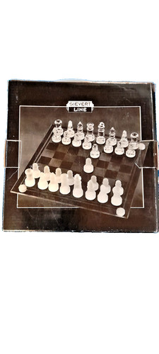 Glas schachspiel set - glas, schachspiel-set