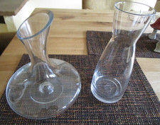 2x Weinkaraffe glas Weindekantierer