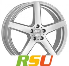 Dezent TY silver 5.5x15" ET46 LK5 112 ML 66.6 Alufelgen 15 Zoll