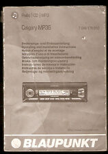 Bedienungsanleitung Handbuch Blaupunkt Calgary  MP36 Auto Radio