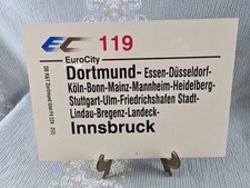 Zuglaufschild: EC EuroCity 119